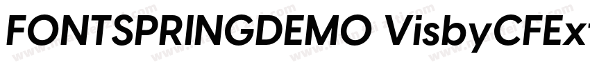 FONTSPRINGDEMO VisbyCFExtraBoldRegu字体转换